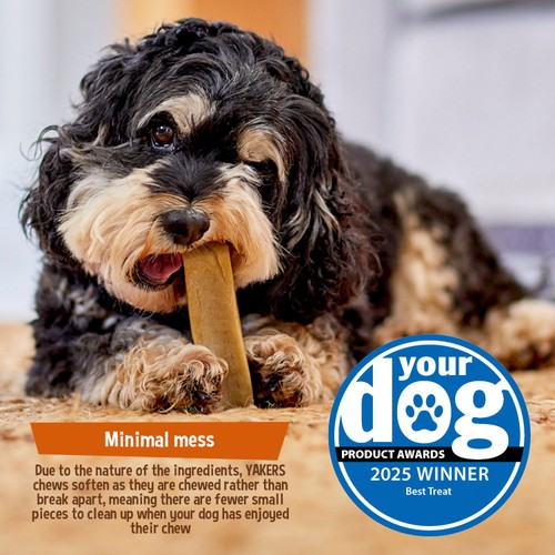 Yakers Peanut Butter & Banana Medium Dog Chew