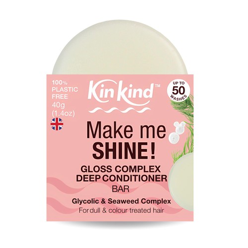 KinKind Make Me SHINE! Solid Conditioner Bar, 40g KinKind Make Me SHINE! Solid Conditioner Bar, 40g