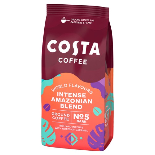 Costa Coffee Ground Intensely Dark Amazonian Blend