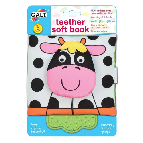 Galt Teether Soft Book Farm