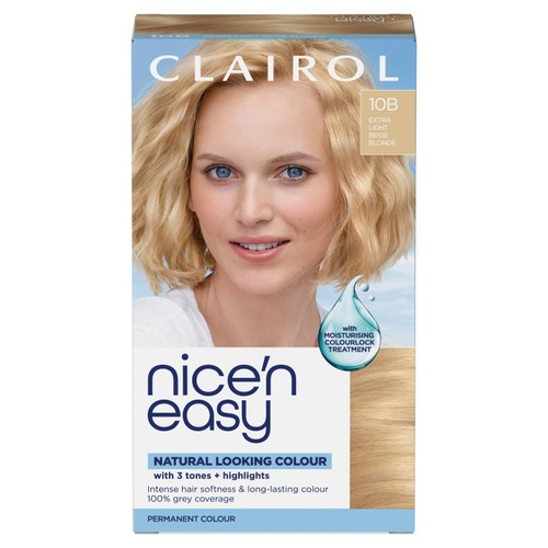 Clairol Nice'n Easy Hair Dye, 10B Extra Light Beige Blonde