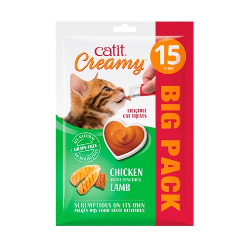 Catit Creamy Chicken & Lamb Cat Treats 
