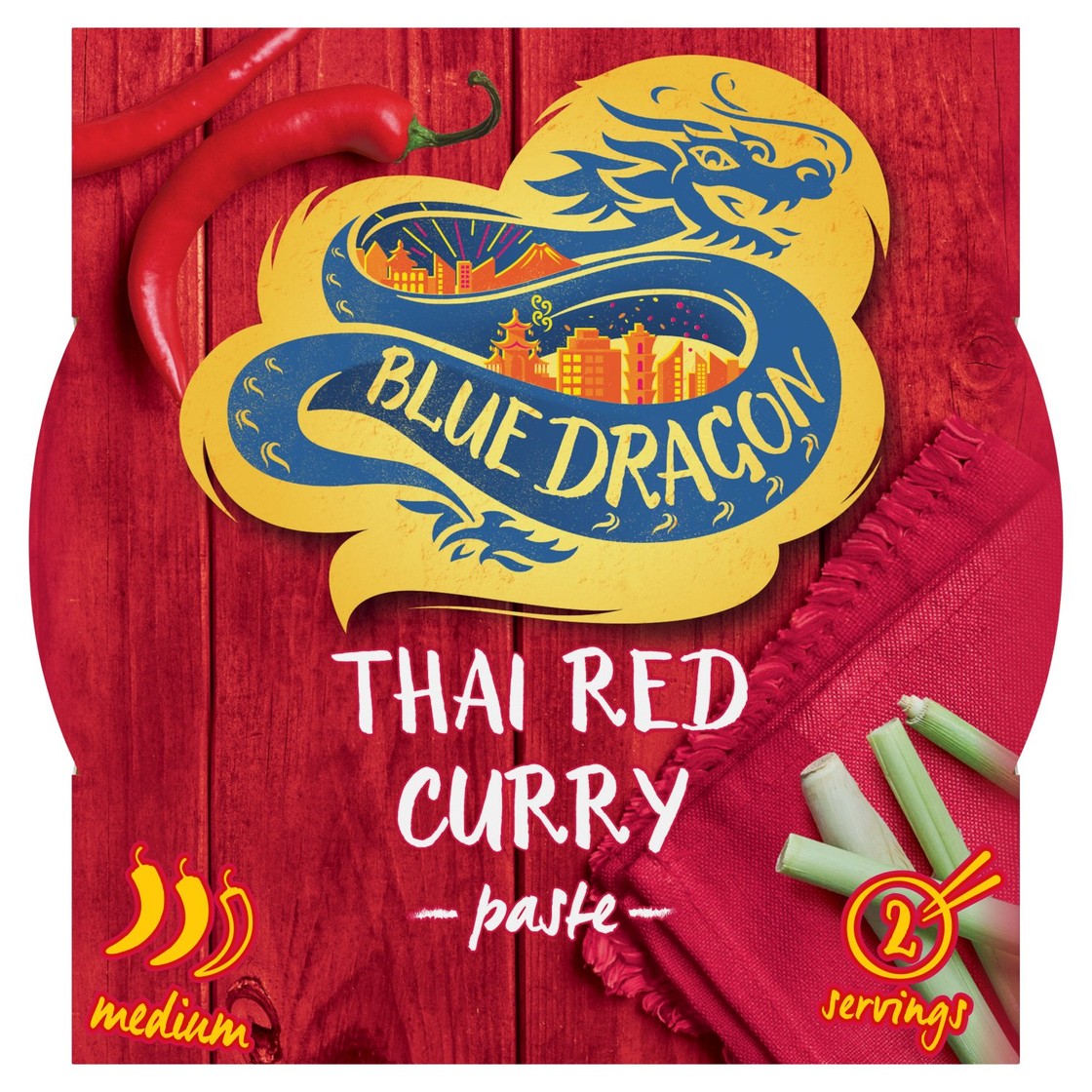 Blue Dragon Thai Red Curry Paste Pot - Ocado