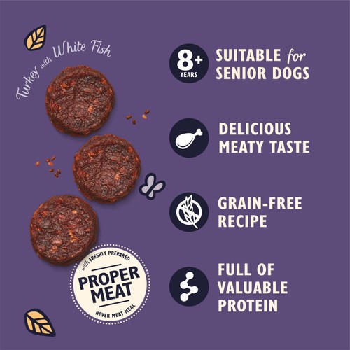 Lily's Kitchen Turkey & White Fish Bites for Senior Dogs