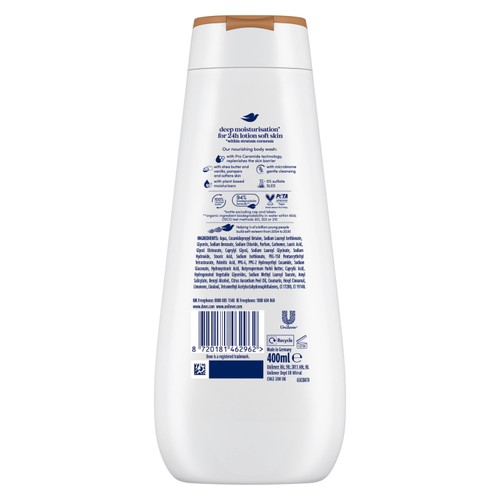 Dove Pampering Advanced Care Body Wash Shower Gel Shea Butter & Vanilla