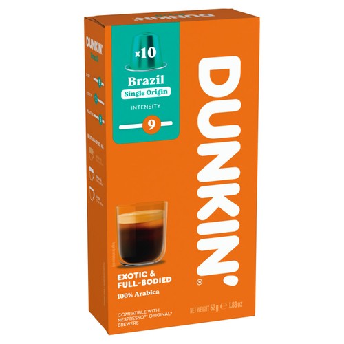 Dunkin Brazil Nespresso Compatible Coffee Pods
