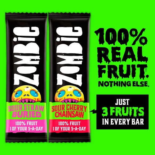 Zombie Fruit Bars Variety Sours Multipack