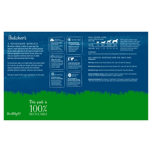 Butcher's Tripe Loaf Recipes Dog Food Tins
