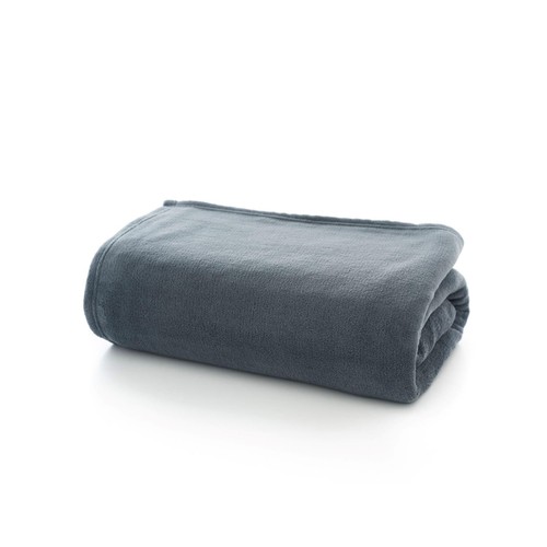 Deyongs Snuggle Touch Fleece Charcoal Throw