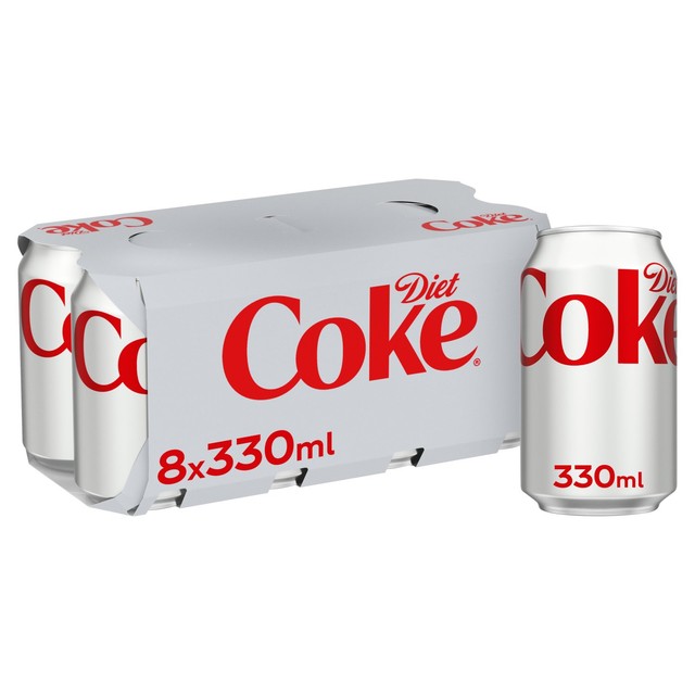 Diet Cola Sugar-Free Low Calorie Soft Drink 330ml Can