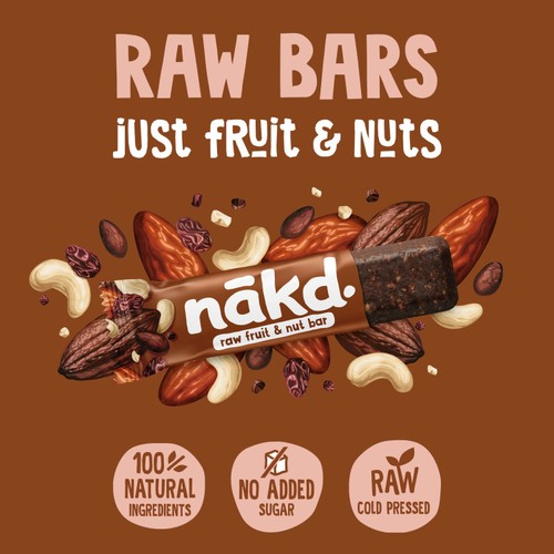 nakd. Cocoa Delight Fruit & Nut Bars Multipack