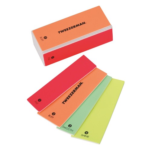 Tweezerman Neon Hot File, Buff, Smooth & Shine Nail Buffer