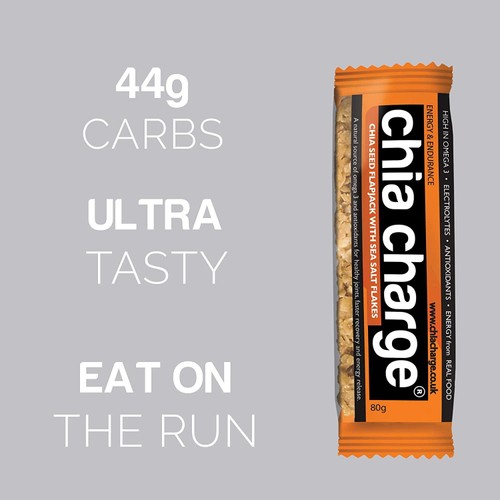 Chia Charge Sea Salt Flakes Chia Seed Flapjack