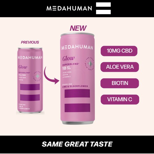 Medahuman Glow CBD Drink Lime & Elderflower