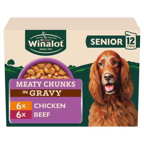 Winalot Meaty Chunks Senior Mixed in Gravy Wet Dog Food