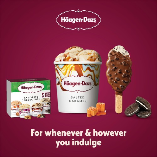 Haagen-Dazs Crunchy Cookies and Cream Ice Cream Stick