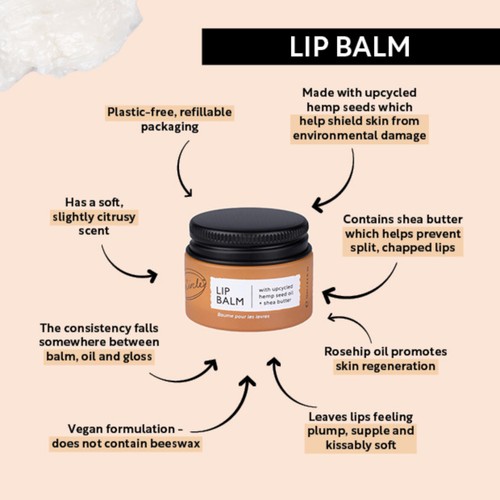 UpCircle Lip Balm with Hemp Seed Oil + Shea Butter