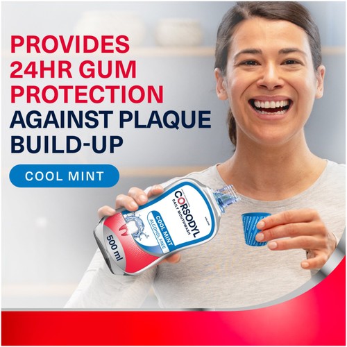 Corsodyl Gum Care Mouthwash Alcohol Free Daily Cool Mint