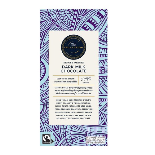 M&S Collection 54% Dominican Republic Dark Milk Chocolate