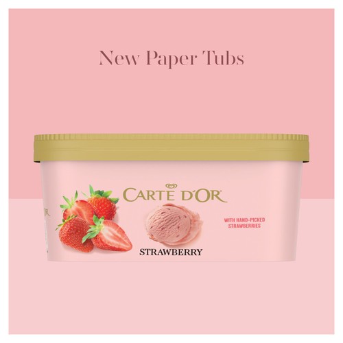 Carte D'Or Delightful Strawberry Ice Cream Tub
