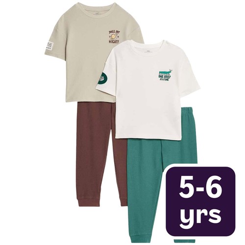 M&S Bugs PJ, 5-6 Years Green