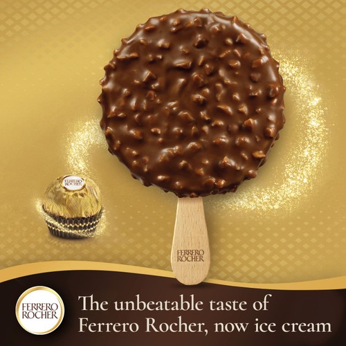 Ferrero Rocher Hazelnut Ice Cream Sticks