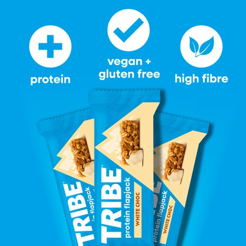 TRIBE Protein Energy Flapjack - White Choc Chip