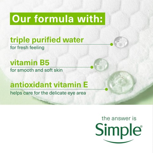 Simple Kind to Skin Eye Make Up Remover Pads