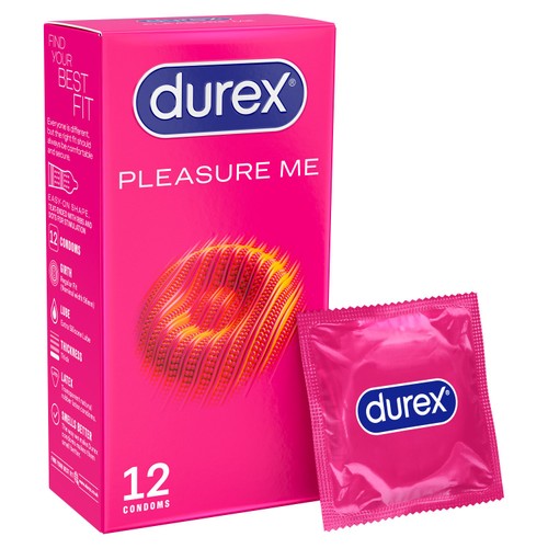 Durex Pleasure Me Condoms Ribbed & Dotted Regular Fit