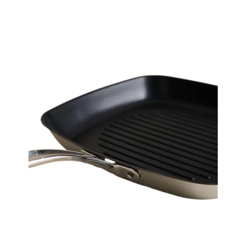 M&S Stainless Steel Grill Pan 28cm, Silver