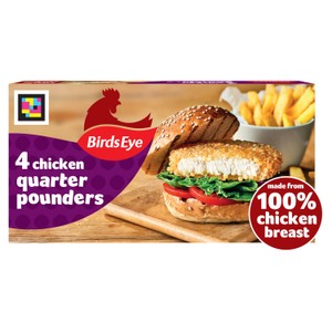 Birds Eye 4 Chicken Quarter Pounders