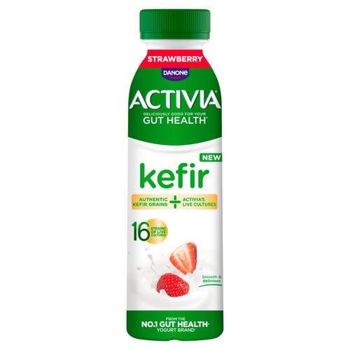 Activia Kefir Strawberry Gut Health Fruit Yoghurt Drink