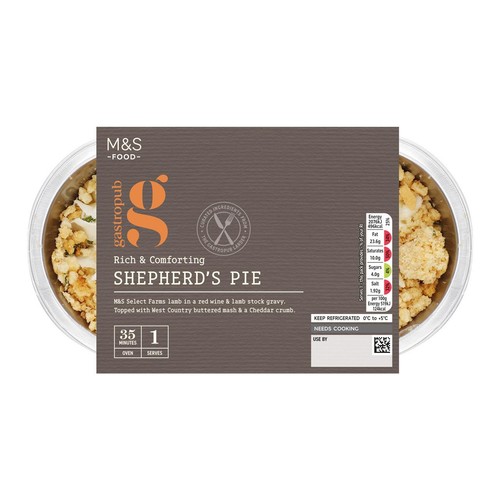 M&S Gastropub Shepherd's Pie for One