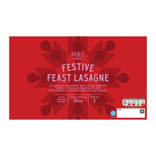 M&S Turkey Lasagne Serves 2