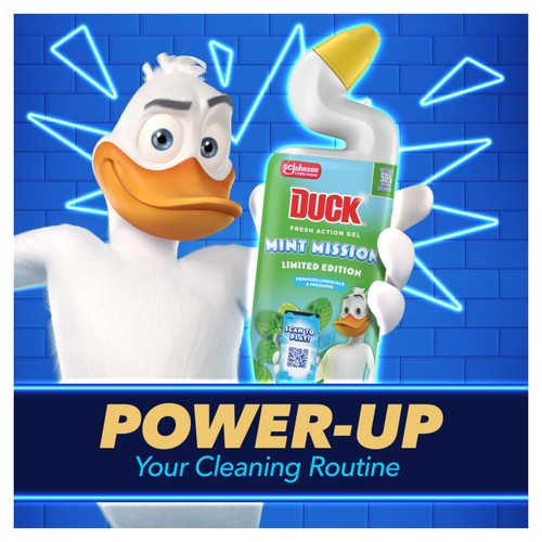 Duck Deep Action Gel Toilet Liquid Cleaner Mint Mission
