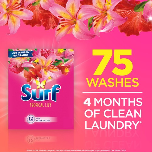 Surf Washing Powder Tropical Lily 75 Washes