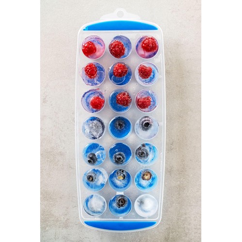 Colourworks Pop Out Flexible Ice Cube Tray, Blue