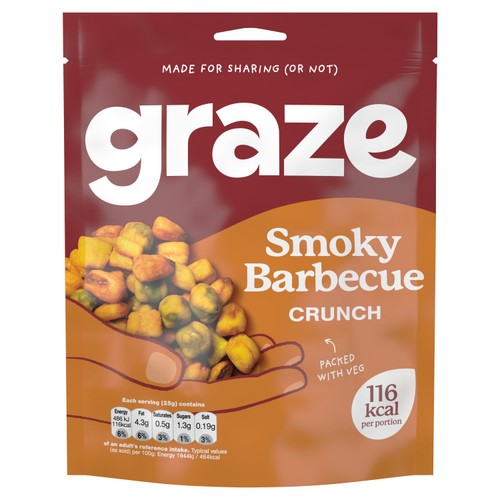 Graze Smoky BBQ Crunch Sharing Bag Snack