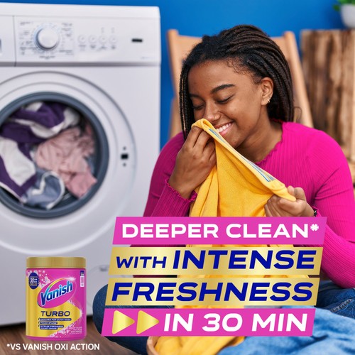 Vanish Turbo Fast Acting Stain Remover Powder