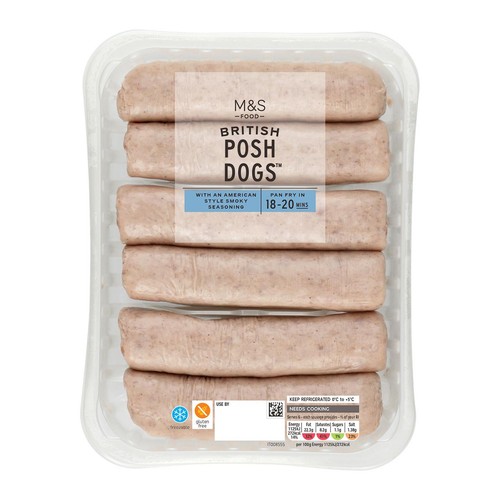 M&S Grill 6 Posh Dogs