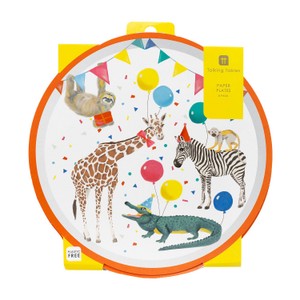 Safari Animal Print Plates 8 Pack