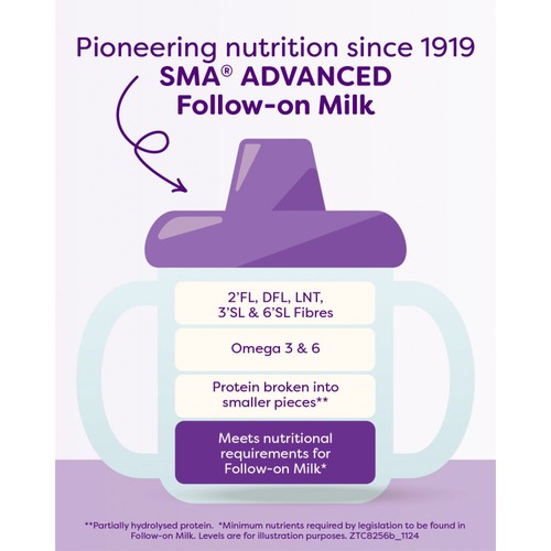 SMA Advanced Follow-on Baby Milk Powder Formula 6-12 months 800g