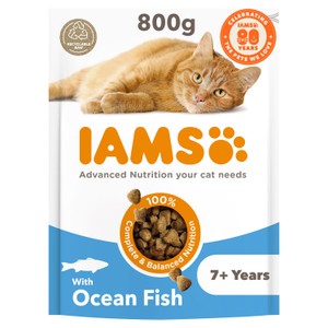 IAMS Advanced Nutrition Senior Cat Food With Ocean Fish