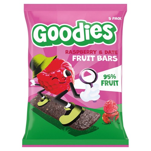 Goodies Kids Snack Fruit Bars Raspberry & Date Multipack 