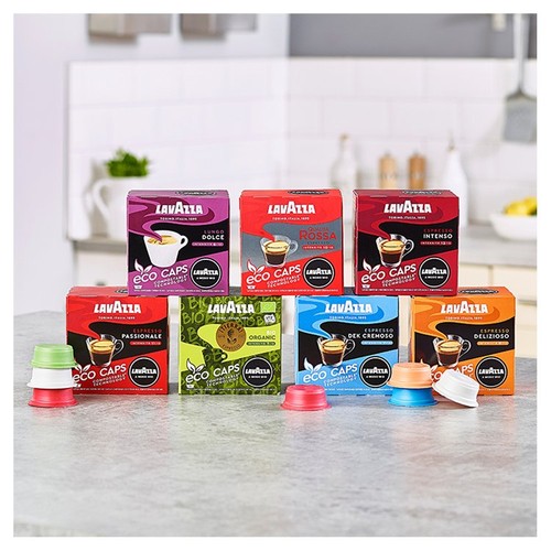 Lavazza A Modo Mio Compostable Qualita Rossa Coffee Capsules