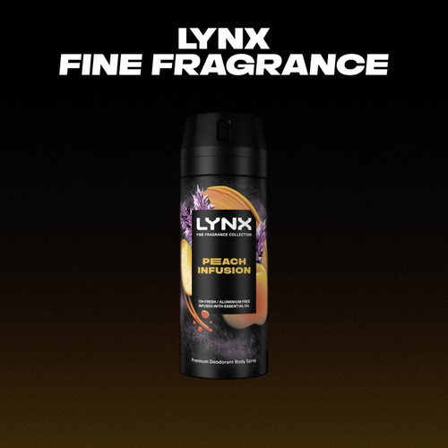Lynx Fine Fragrance Collection Premium Deodorant Bodyspray Peach Infusion