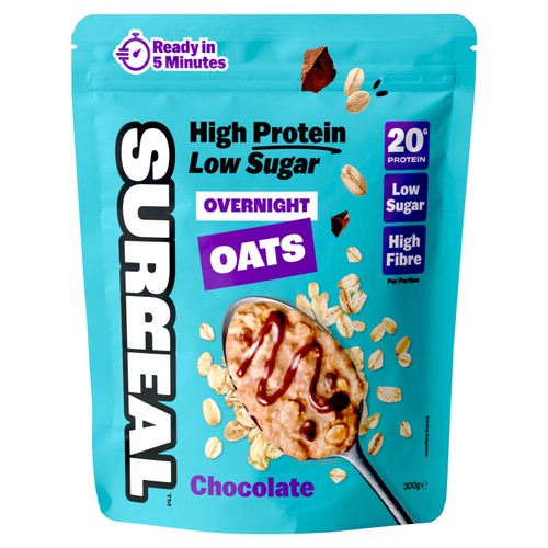 Surreal High Protein Low Sugar Chocolate Overnight Oats