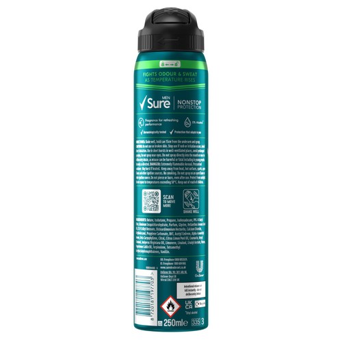 Sure Men 72hr Nonstop Protection Quantum Dry Antiperspirant Deodorant