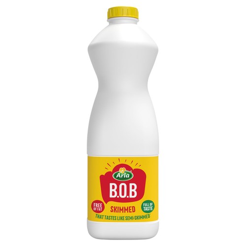 Arla BOB Skimmed Milk that Tastes like Semi-Skimmed