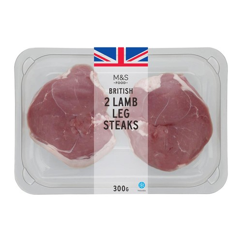 M&S British 2 Lamb Leg Steaks